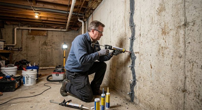 Basement Crack Repair in Hemet, CA