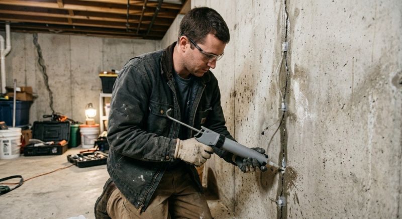 Basement Crack Repair in Hemet, CA