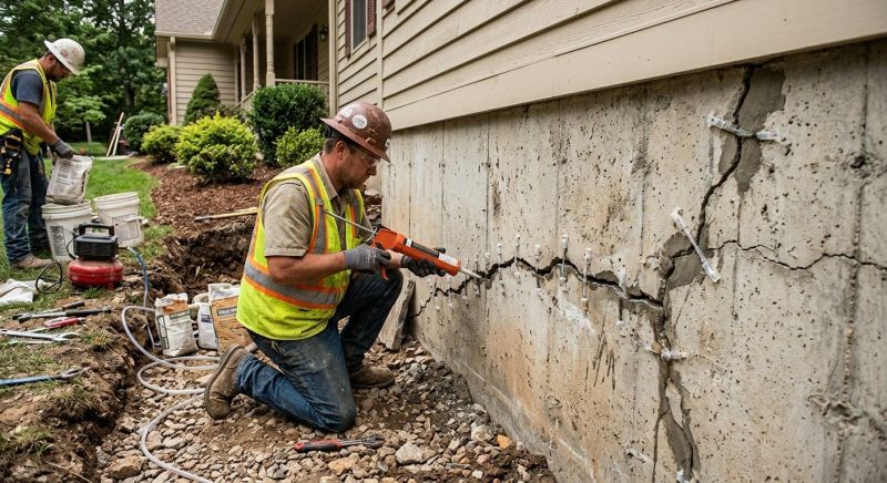 Cracked Foundation Repair in Winchester, CA
