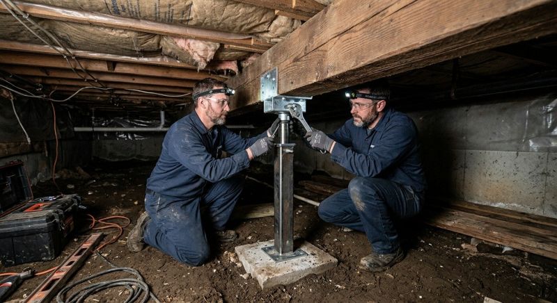 Crawl Space Leveling in Hemet, CA