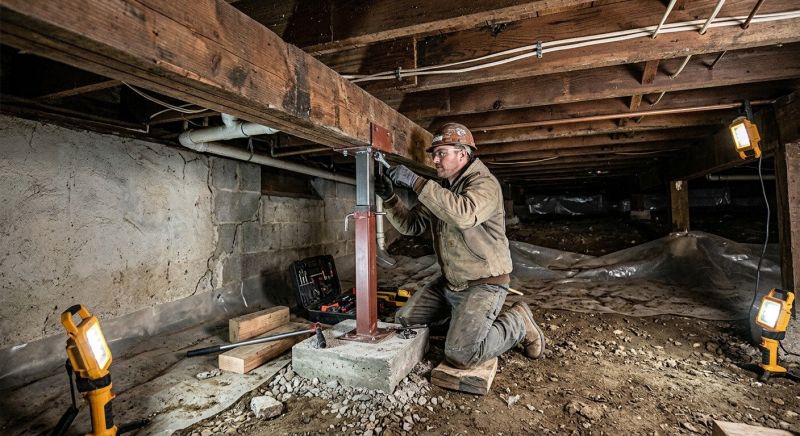 Crawl Space Leveling in Hemet, CA
