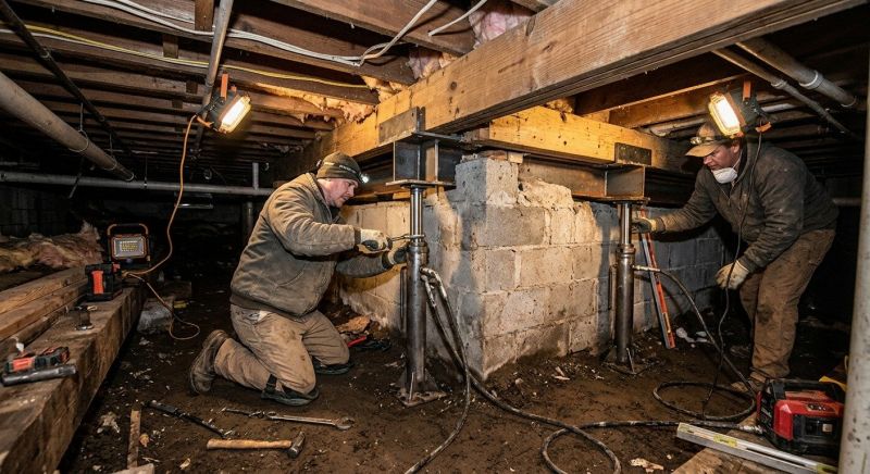 Crawl Space Leveling in Hemet, CA