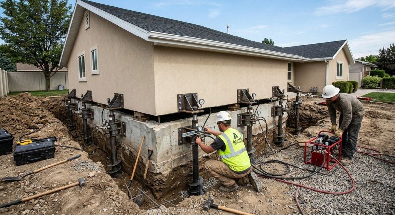 Foundation Pier Leveling in Hemet, CA