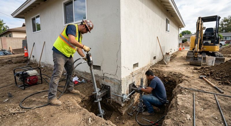 Foundation Stabilizing in Sun City, CA