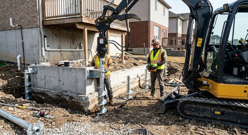 Helical Piers Installation in Hemet, CA