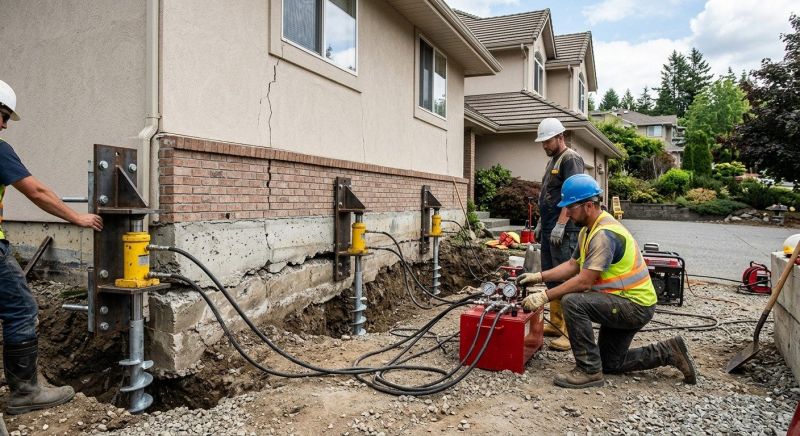 Sinking Foundation Lifting in Hemet, CA