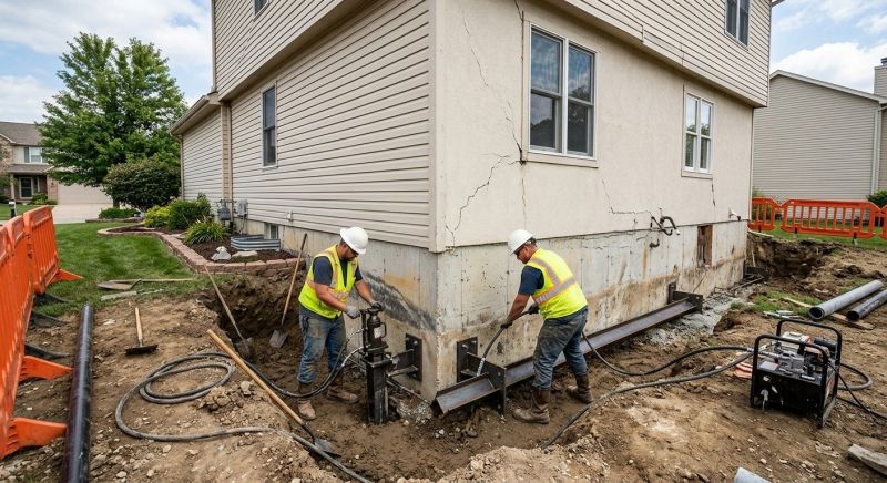Sinking Foundation Repair in Anza, CA