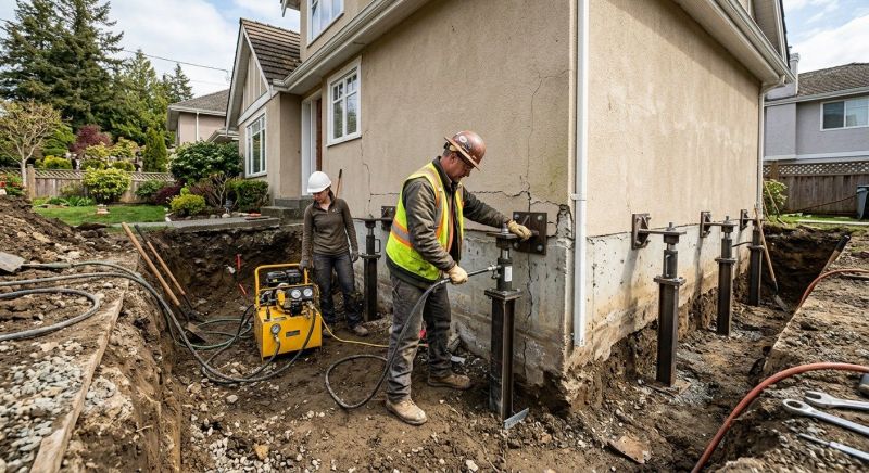 Sinking Foundation Repair in Idyllwild, CA