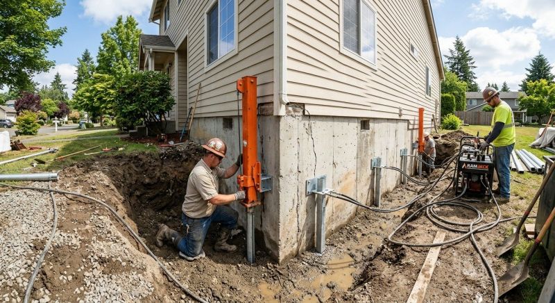 Sinking Foundation Repair in Idyllwild, CA