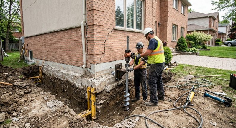 Sinking Foundation Repair in Winchester, CA